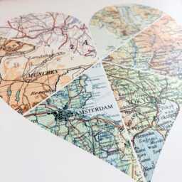Personalized Milestones Map - Couple Gift Heart Of Where It All Began Our First Date - thumbnail 2