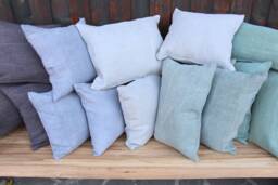 Grain Sack Pillow Cover Sewing Service Custom Sizes, Laundered Finish