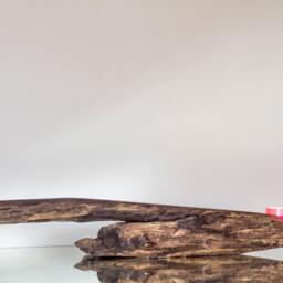 Reclaimed Driftwood Tea Light Holder Rustic Wood Candle Centerpiece - thumbnail 2