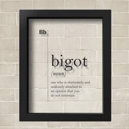 Transparent Bigot Definition Print Funny Posters Dorm Wall Decor Minimalism Typography Art Scandinavian Dictionary Word Definitions - thumbnail 2