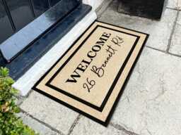 Customized New Home Doormat - Personalize Your Entryway With A Unique Touch