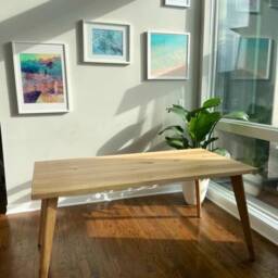 Solid Oak Dining Table Set Scandi Style, Danish Legs, Custom Size - thumbnail 2