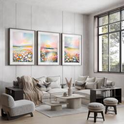 Water Colour Abstract Art Prints, Modern Art, Print, Wall , Home Decor Set Of 3 A5, A4, A3 A3+ A2 A1 Sizes, Fast Delivery - thumbnail 1