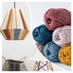 Kythira-stone-2, Handmade Yarn Lamp Shade, Large Woven Bon Lampshade, Pendant Light By Abajur - thumbnail 3
