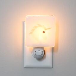 Unicorn Fused Glass Nightlight - Pink Kids Room Decor Nursery Little Girls - thumbnail 2