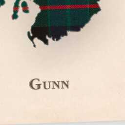 Clan Gunn Scottish Tartan Map - Of Scotland Family Wall Decor, Ready To Hang - thumbnail 4