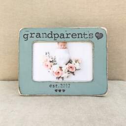 Grandparents Frame, Gift For Grandparents, Baby Picture Pregnancy Reveal, Gender Reveal Gift, Grandma Grandpa Frame - thumbnail 3