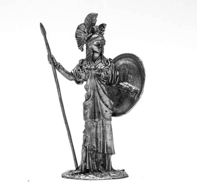 54mm Figurine Minerva - The Goddess Of Handicrafts & Art 132 Tin Castings - image 1