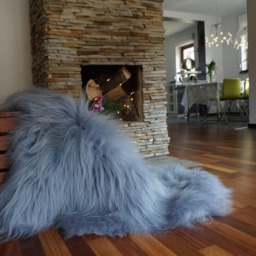 Sheepskin Icelandic Grey X Rug Genuine Natural Sheepskin Gray Rugs Carpet Shag Thro - thumbnail 3