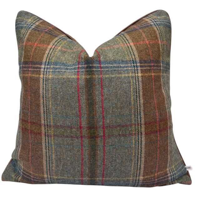 Lee Jofa Mulberry Luxury Designer Shetland Plaid Decorative Cushion Pillow Sofa Cover - image 1