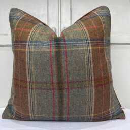 Lee Jofa Mulberry Luxury Designer Shetland Plaid Decorative Cushion Pillow Sofa Cover - thumbnail 3