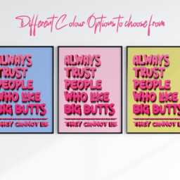 Funny Wall Art Poster, Rude Humour, Bold Colour Artwork, Music Lyrics Print, Maximalist Typography Cheeky Poster, Kitchen, Bathroom - thumbnail 2