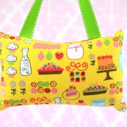 Tooth Fairy Pillow - in Foodie Cake Pie Cupcakes Cookies Sweets On Pink Yellow Green Blue - thumbnail 2