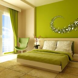 Music Notes Background Musical Notation Signs in 2 Colors Wall Vinyl Decal - thumbnail 2