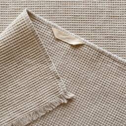 Linen Cotton, Waffle Texture, Bathroom Towels Set - thumbnail 4