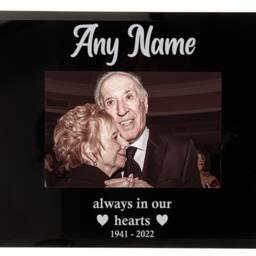 "Personalised Memorial Photo Frame Always in Our Hearts 6x4"" Or 7x5" - thumbnail 2