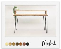 Simple Wooden Desk With Riser Shelf, Can Be Made To Measure, Solid Wood, Options On Colour & Sizes Suit