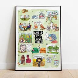 Guess The Book Title Print - Pundemic Quiz, Gift For Readers - thumbnail 2