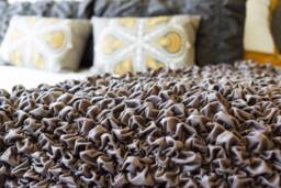 Handmade Gray Luxury Throw Blanket Plush Calming Home Decor - thumbnail 1