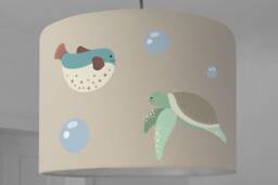 Children Lamp Lampshade Children's Room Beige - thumbnail 1