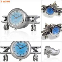 Mini Cute Robot & Air Plane Table Clock For Home Deco/Et0016 - thumbnail 4
