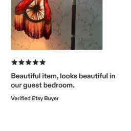 Burgundy Velvet Lampshade Handmade Silk Scallop Shade With Fringe - thumbnail 4
