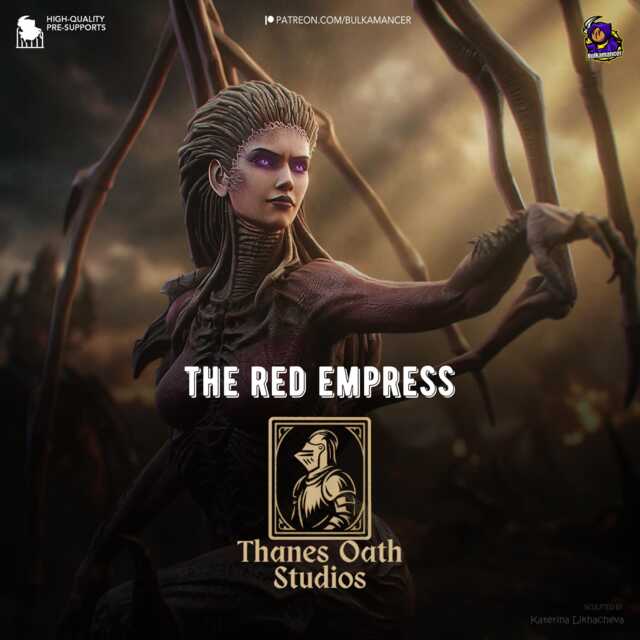 The Red Empress - Alien Queen Dark Sci-Fi Kerrigan Resin Figure 16K - image 1