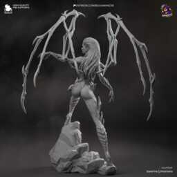 The Red Empress - Alien Queen Dark Sci-Fi Kerrigan Resin Figure 16K - thumbnail 4