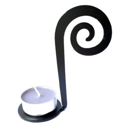 Tealight Candle Hook, Ornate Metal Candle Holder, Jar Stick Decor, Tealight Gift, 20+ Colors - thumbnail 2