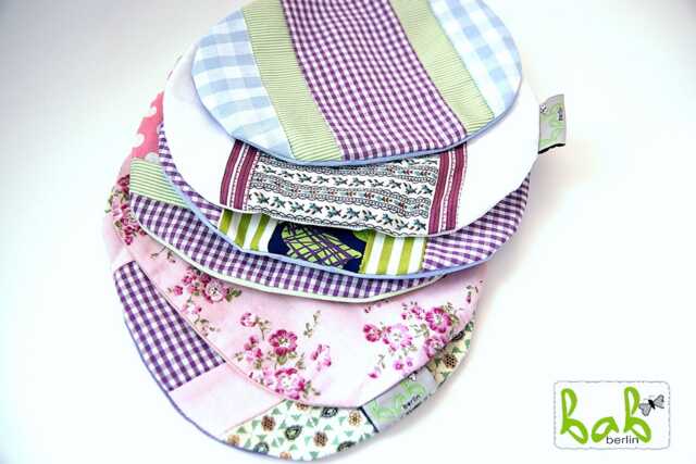 Baby Cherry Pit Pillow, Heat Grain Pillow in Pink, Purple, & Green Patchwork With Removable Cover, Handmade By Bab-Berlin - image 1