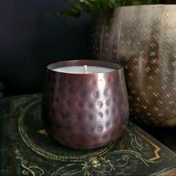 Nag Champa Scented Vegan Antique Gold Soy Candle