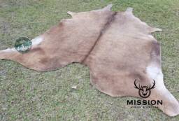 Golden Large Cowhide Rug Amazing Peau De Vache. Cow Skin - thumbnail 1