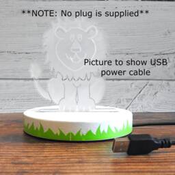 Night Light, Bedside Table Lamp, Cookie Monster Inspired, Bedroom Decor, Novelty Gift, Toddler Nursery Birthday Christmas - thumbnail 3