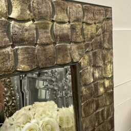 John Lewis Mosaic Champagne Silver Wall Mirror - Choice Of Size Fabulous - thumbnail 3