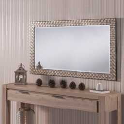 John Lewis Mosaic Champagne Silver Wall Mirror - Choice Of Size Fabulous - thumbnail 2