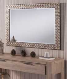John Lewis Mosaic Champagne Silver Wall Mirror - Choice Of Size Fabulous