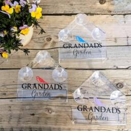 Personalised Window Bird Feeder - See Through Gardener Gift Watcher Wildlife Garden Lover Custom - thumbnail 2