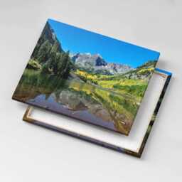 Lake Mountains & Forests Canvas, Picture Wall Hanging, Green Decor, Nature Canvas Print - thumbnail 3