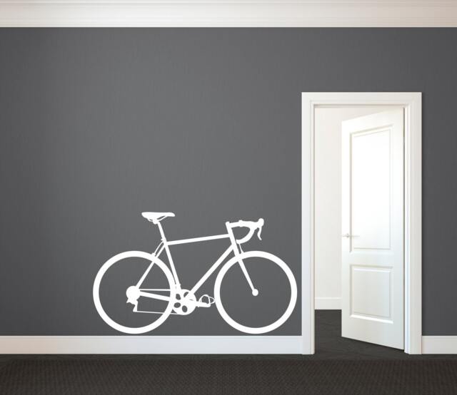 Road Bike Vinyl Wall Decal - Bicycle Art Stickers For Home Decor - image 1
