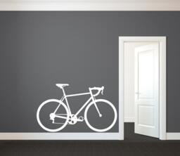 Road Bike Vinyl Wall Decal - Bicycle Art Stickers For Home Decor - thumbnail 1