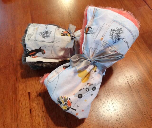 "Airplanes, Racecars & Rocketship Mini Baby Blanket ""Kaptain Kyle" - image 1