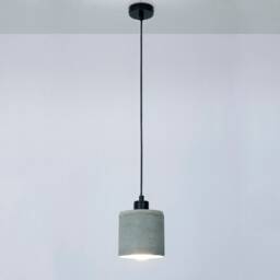 Khaki Concrete Cylinder Pendant Lamp, Stone Chandelier, Designer Hanging Lights, Scandinavian Design, Accessories - thumbnail 2