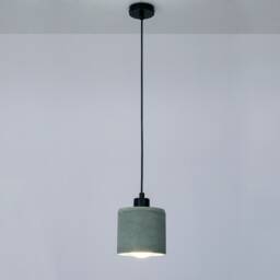 Khaki Concrete Cylinder Pendant Lamp, Stone Chandelier, Designer Hanging Lights, Scandinavian Design, Accessories - thumbnail 3
