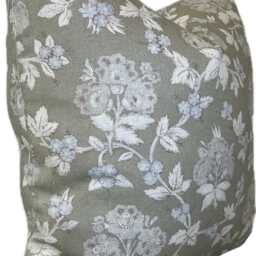 Robert Kime Banon Aqua Linen Double Sided Cushion Cover - thumbnail 3