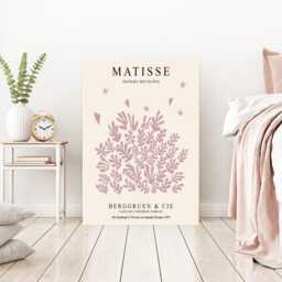 Matisse Pink Leaf Art Print, Poster, Prints, Wall Art, Botanical Poster - thumbnail 3