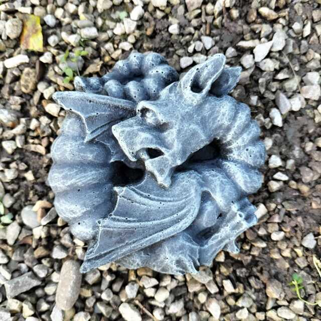 stone Welsh Green Dragon Sleeping Garden Ornament Mythical Collection - image 1