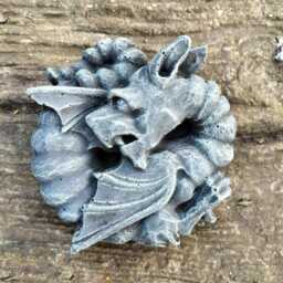 stone Welsh Green Dragon Sleeping Garden Ornament Mythical Collection - thumbnail 3