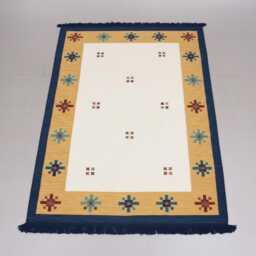 Handmade Scandinavian Kilim Rug Vintage Caucasian Flat Weave Wool Area Tribal Geometric Boho Home Decor - thumbnail 4
