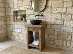 Rustic Oak Bathroom Vanity - 20 - thumbnail 1