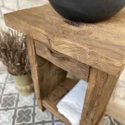 Rustic Oak Bathroom Vanity - 20 - thumbnail 2